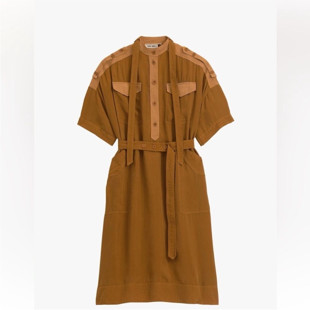 Elegant Brown Midi Dress
